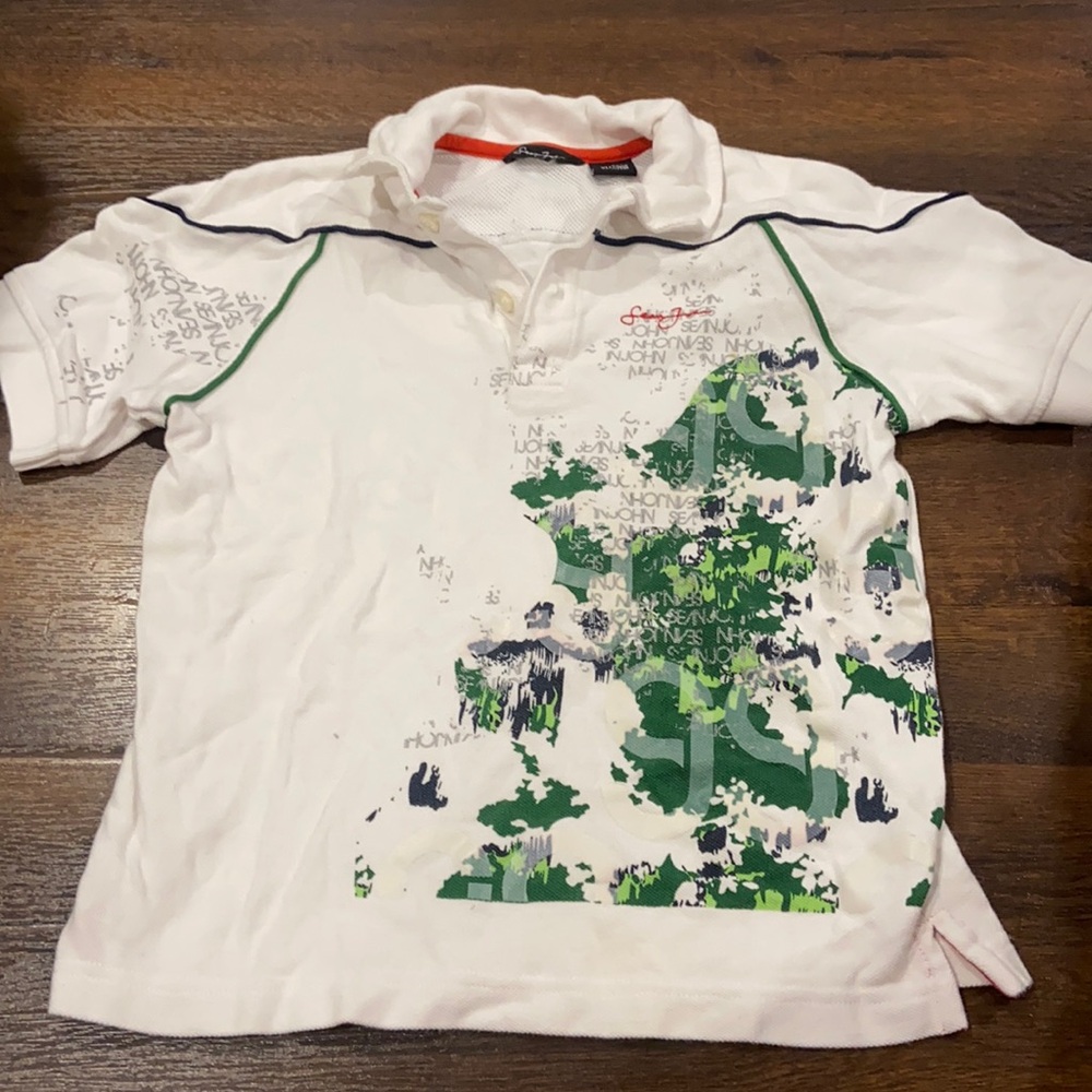 Y2K Sean John Pique Polo Shirt SZ 7 VINTAGE